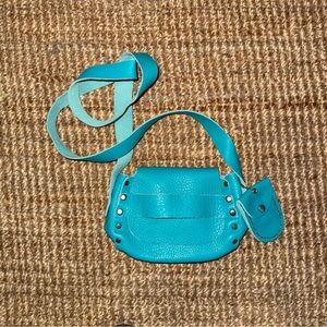 Handmade Turquoise Leather Purse